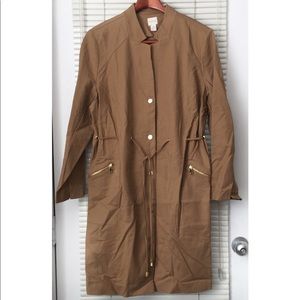 Chico’s Dark Tan/ Brown Dress with Gold Buttons